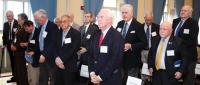 Class of 1964 reciting the Hippocratic Oath.